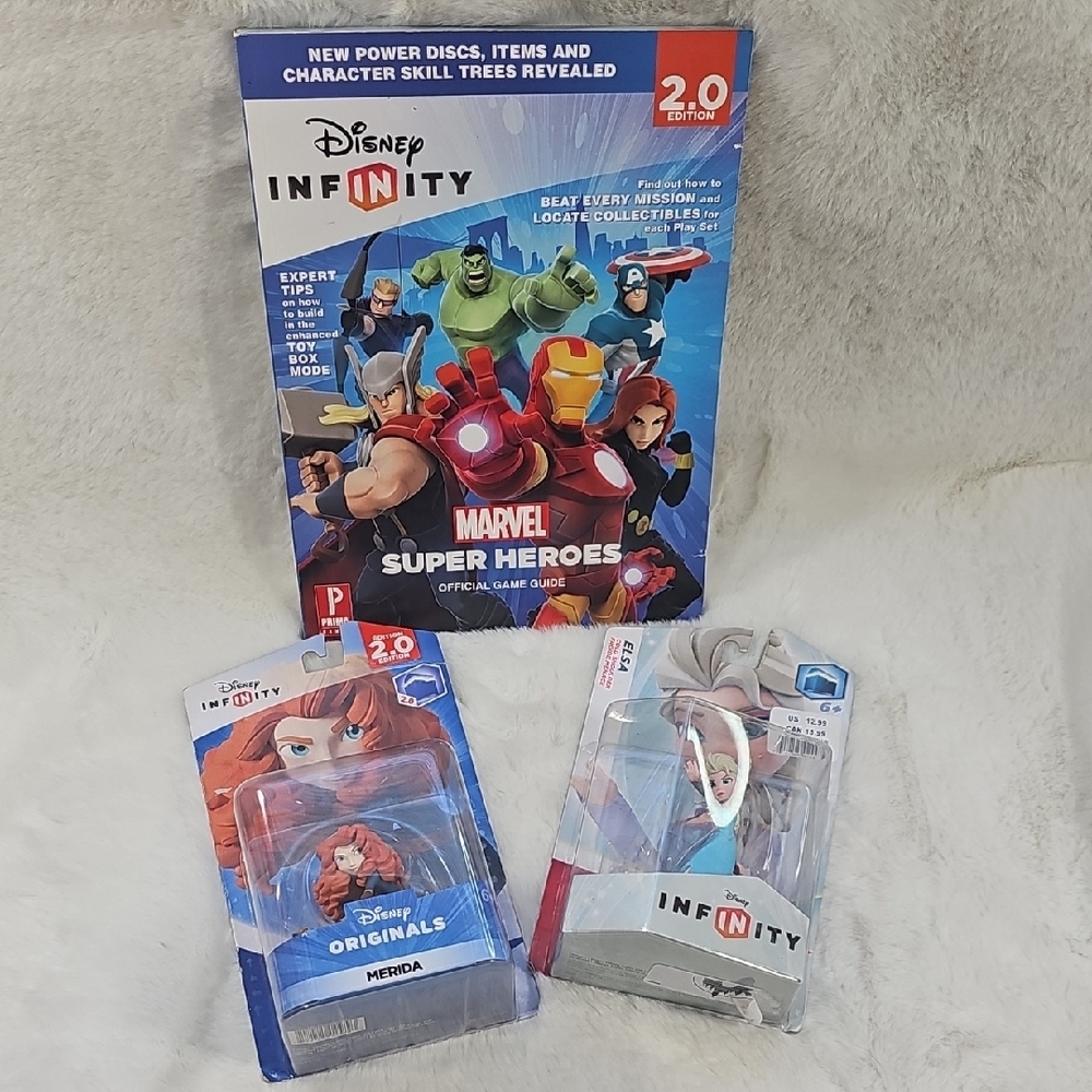 Disney Infinity Marvel Super Heroes Official Game Guide & Merida And Elsa Charac